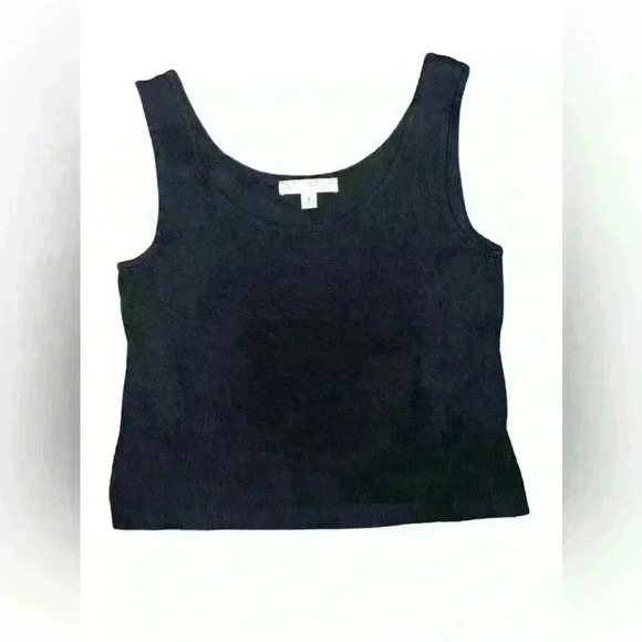 St. John Basics Knit  Half Top Sleeveless Sz s Round Neck Minimalist Boho Summer - Picture 1 of 6